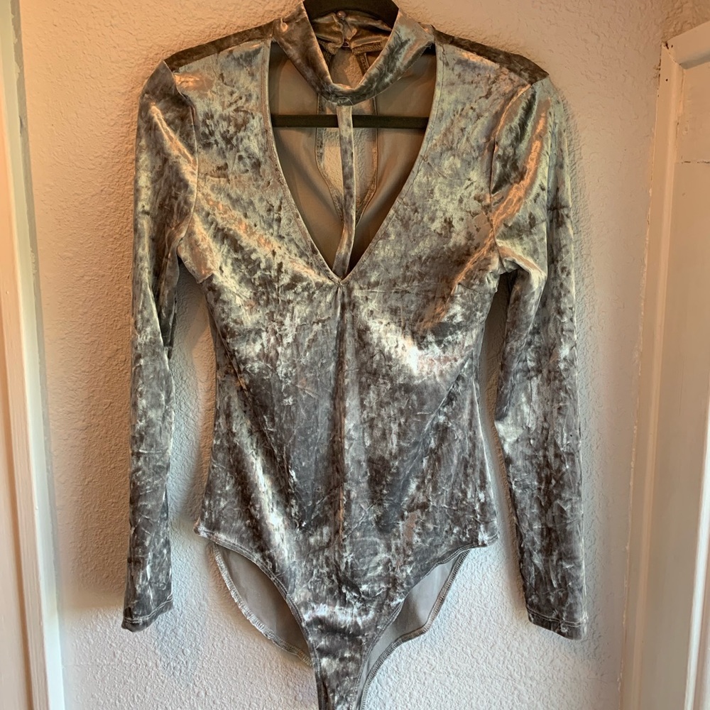 Sassy Velvet Bodysuit